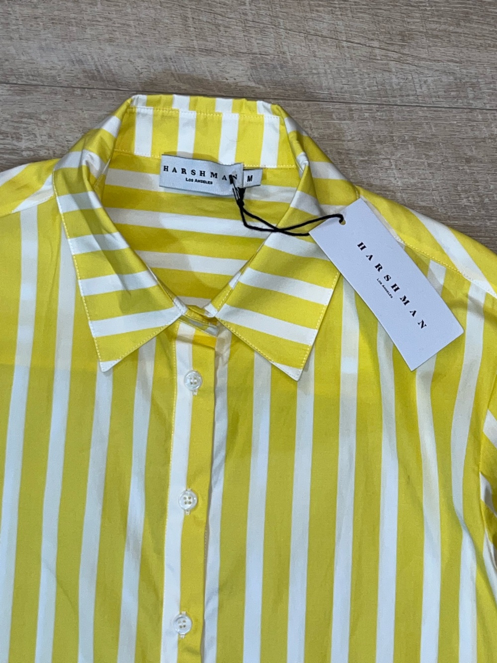 NWT Harshman Women’s Cotton Striped Quinn Shirt Size Medium - Picture 3 of 7